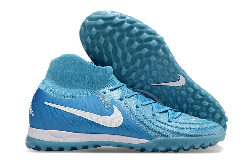 Chuteira Infantil Society Nike Phantom Luna Elite TF Azul "Mad Ambition Pack"
