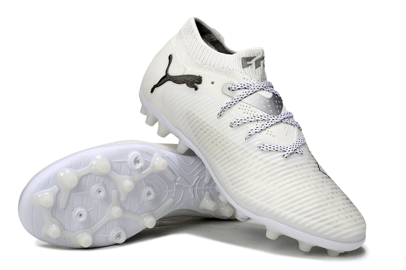 Chuteira Society Puma Future 8 MG Branca "Whiteout Pack"