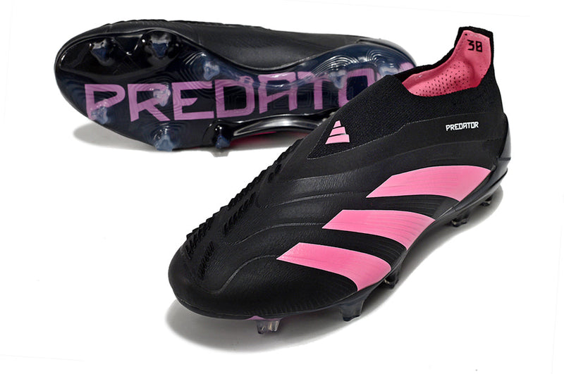 Chuteira Campo Adidas Predator LL Elite FG Preta e Rosa