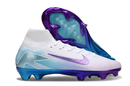 Chuteira Campo Nike Air Zoom Mercurial Superfly 10 Elite FG Branco, Roxo e Azul 'Chromatic"