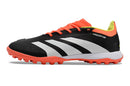 Chuteira Infantil Society Adidas Predator Elite TF Preta, Laranja e Branco "Solar Energy"