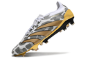 Chuteira Campo Adidas Predator Elite FG Branca e Dourada "Generation Pred 2.0 Pack"