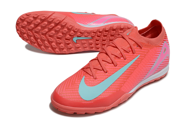 Chuteira Society Nike Air Zoom Mercurial Vapor 16 Elite TF Vermelha e Verde