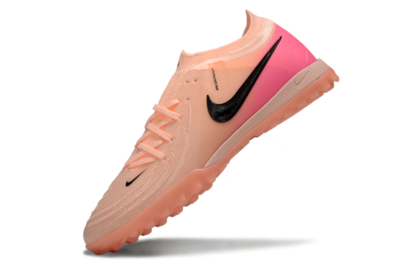 Chuteira Society Nike Phantom GX 2 Elite TF Rosa e Preto "Prism Pack'