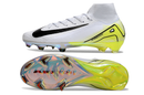 Chuteira Campo Nike Air Zoom Mercurial Superfly 10 Elite FG Cinza e Verde
