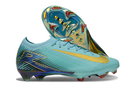 Chuteira Campo Nike Air Zoom Mercurial Vapor 16 Elite FG Azul e Dourado