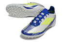 Chuteira Society Adidas F50 TF Prata, Azul e Verde