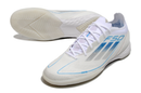 Chuteira Futsal Adidas F50 IC Branca e Azul "Polar Victory"
