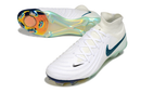 Chuteira Campo Nike Phantom Luna 2 Elite FG Branca e Verde "Chromatic"