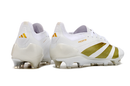 Chuteira Campo Adidas Predator Elite FG Branco e Dourado