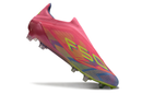 Chuteira Campo Adidas F50+ LL FG Rosa, Verde e Azul "Mystic Victory"