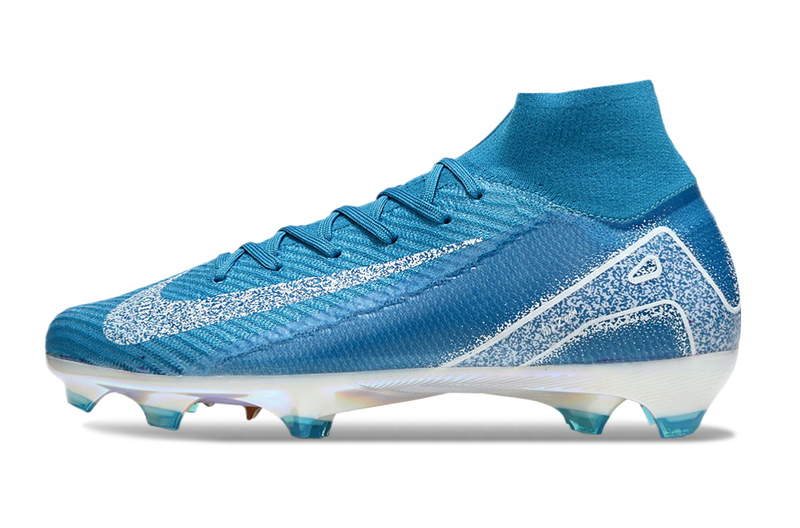 Chuteira Campo Nike Air Zoom Mercurial Superfly 10 Elite FG Azul