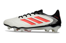 Chuteira Campo Adidas Copa Pure II Elite FG Branca, Vermelha e Preta