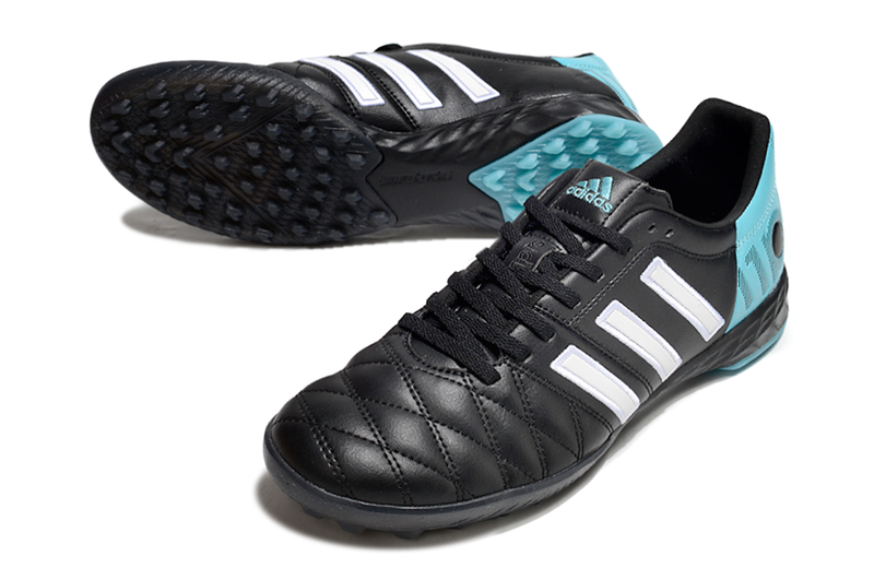 Chuteira Society Adidas AdiPure 11 Pro TF Preta e Azul