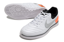 Chuteira Futsal Nike 5 StreetGato IC Branco e Laranja