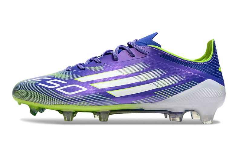 Chuteira Campo Adidas F50 FG Roxa e Verde