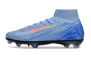Chuteira Campo Nike Air Zoom Mercurial Superfly 10 Elite FG Azul e Vermelho