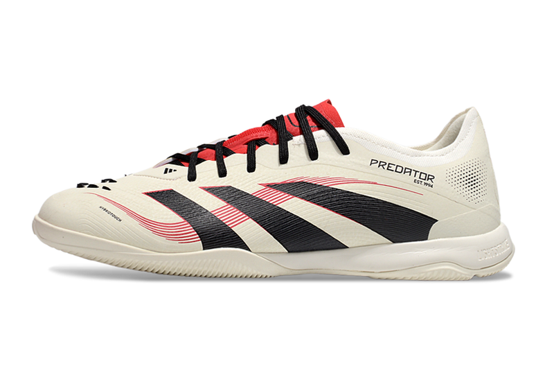 Chuteira Futsal Adidas Predator 24 Elite IC Bege, Vermelha e Preta