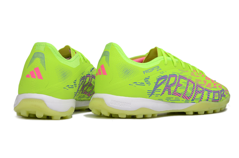 Chuteira Society Adidas Predator Elite TF Verde e Roxo