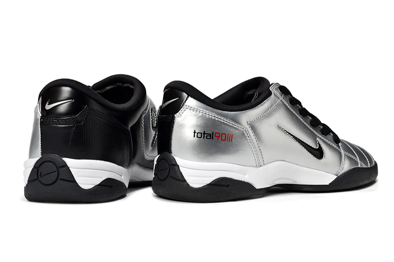 Chuteira Futsal Nike Total 90 IC Prata e Preto