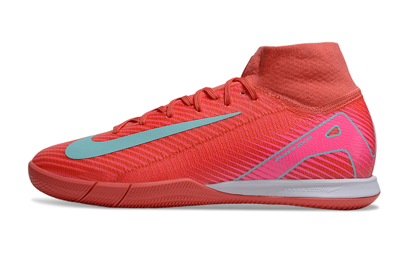 Chuteira Futsal Nike Air Zoom Mercurial Superfly 10 Elite IC Rosa e Azul