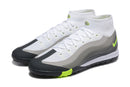 Chuteira Society Nike Air Zoom Mercurial Superfly 10 Elite TF Branco, Cinza e Verde