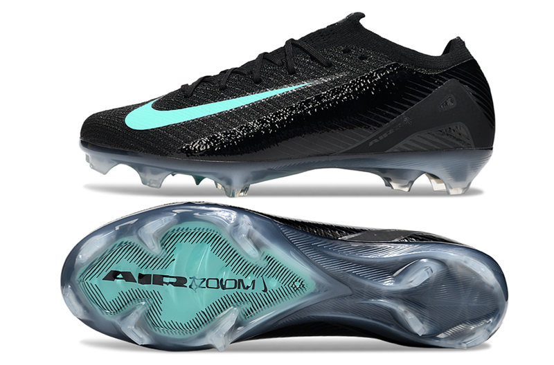 Chuteira Campo Nike Air Zoom Mercurial Vapor 16 Elite FG Preto e Verde