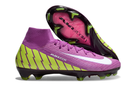 Chuteira Campo Nike Air Zoom Mercurial Superfly 10 Elite FG Roxa e Verde