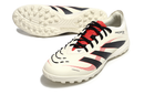 Chuteira Society Adidas Predator Elite TF Bege, Vermelha e Preta