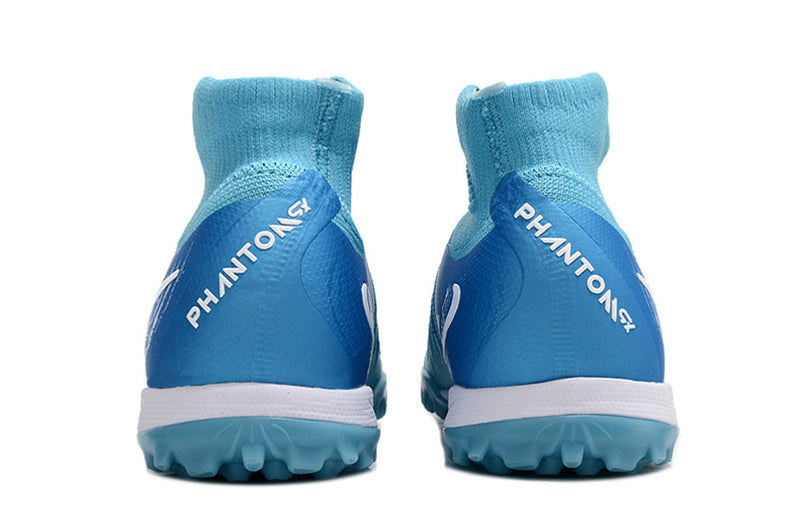 Chuteira Infantil Society Nike Phantom Luna Elite TF Azul "Mad Ambition Pack"