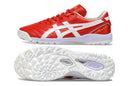 Chuteira Society Asics Japan TF Vermelha
