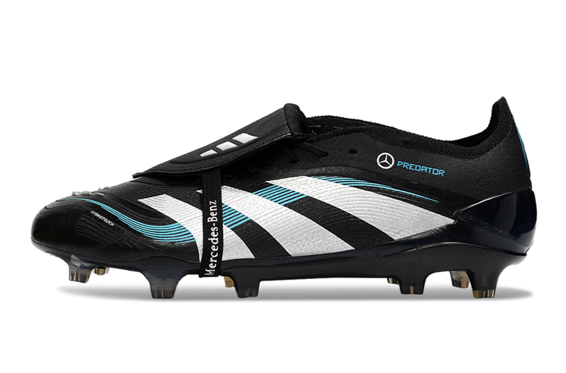 Chuteira Campo Adidas Predator FT 30 Elite FG Preto, Branco e Azul