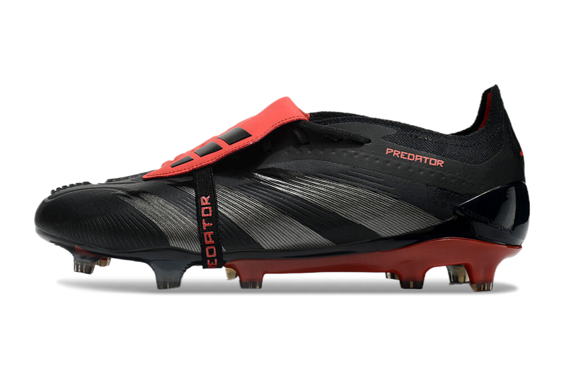 Chuteira Campo Adidas Predator FT 30 Elite FG Preta e Vermelha