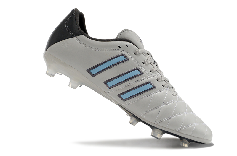 Chuteira Campo Adidas AdiPure 11 Pro FG Cinza, Preta e Azul