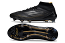 Chuteira Campo Adidas F50 Cano Médio FG Preto e Dourado