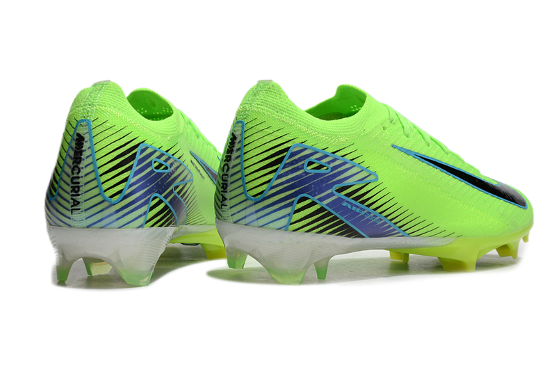 Chuteira Campo Nike Air Zoom Mercurial Vapor 16 Elite FG Verde e Azul