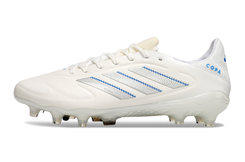 Chuteira Campo Adidas Copa Pure II Elite FG Branca e Azul "Polar Victory"