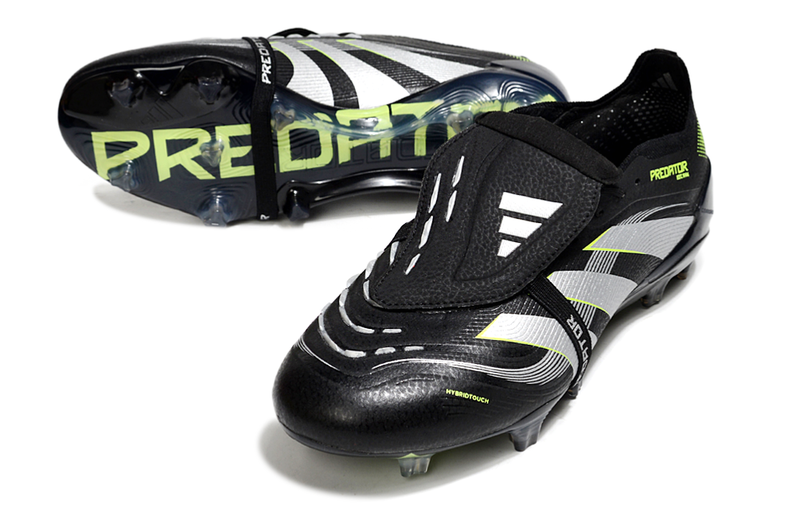 Chuteira Campo Adidas Predator FT 30 Elite FG Preto, Branco e Verde