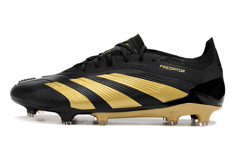 Chuteira Campo Adidas Predator Elite FG Preta e Dourado