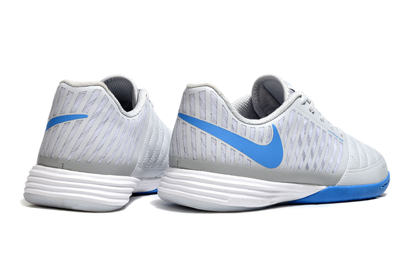 Chuteira Futsal Nike Lunar Gato II IC Cinza e Azul