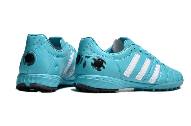 Chuteira Society Adidas AdiPure 11 Pro TF Azul e Branca