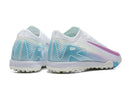Chuteira Society Nike Air Zoom Mercurial Vapor 16 Elite TF Branca, Azul e Roxo