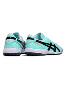 Chuteira Society Asics Japan TF Azul e Preto