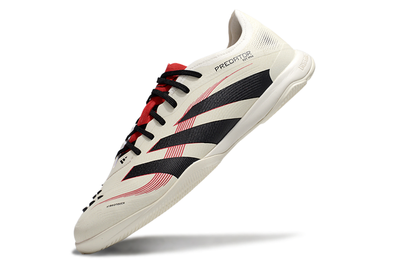 Chuteira Futsal Adidas Predator 24 Elite IC Bege, Vermelha e Preta