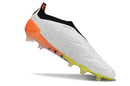 Chuteira Campo Adidas Predator LL Elite FG Branco, Laranja e Amarelo