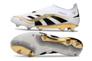 Chuteira Campo Adidas Predator LL Elite FG Branco, Dourado e Preto "TEAMGEIST"