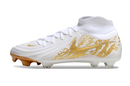 Chuteira Campo Nike Phantom Luna 2 Elite FG Branca e Dourado