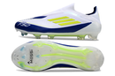 Chuteira Campo Adidas F50+ LL FG Branca, Azul e Verde