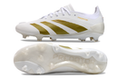 Chuteira Campo Adidas Predator Elite FG Branco e Dourado