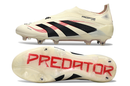 Chuteira Campo Adidas Predator LL Elite FG Bege, Vermelha e Preta